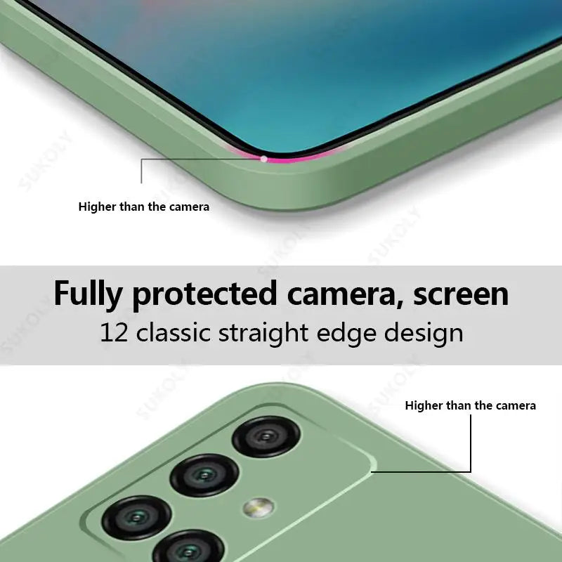 Ultimate Liquid TPU Silicone Case for Samsung Galaxy Series – Camera Protection Soft Cover for Selected A & S series