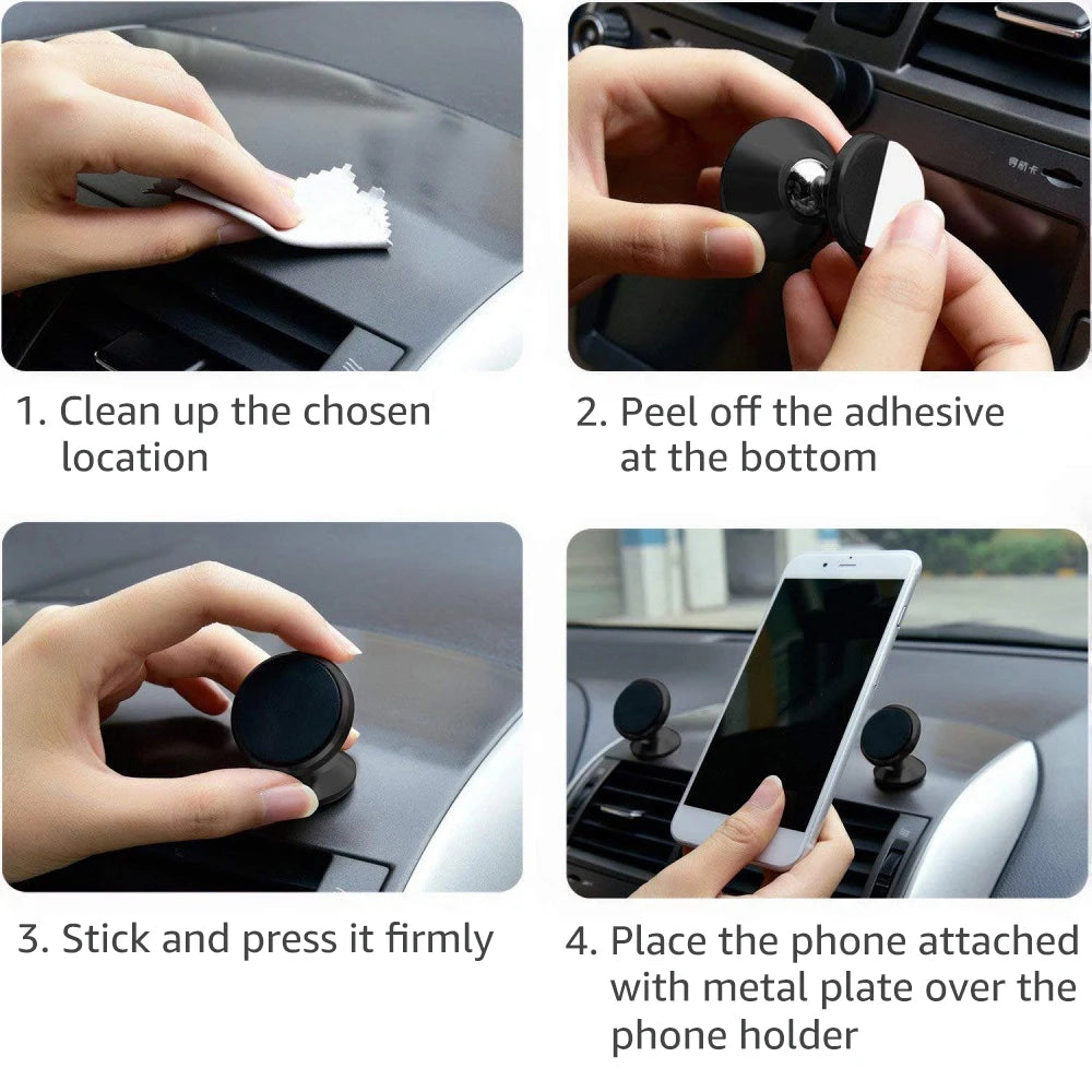 Universal Magnetic Car Phone Holder: Secure Mount for all Phone models - Ultimate in-Car Mobile Stand