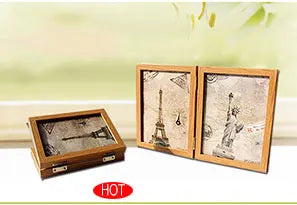 Elegant 14/19Pcs Wooden Photo Frames Set for Wall Décor: Perfect for Weddings, Parties, and Home Decoration