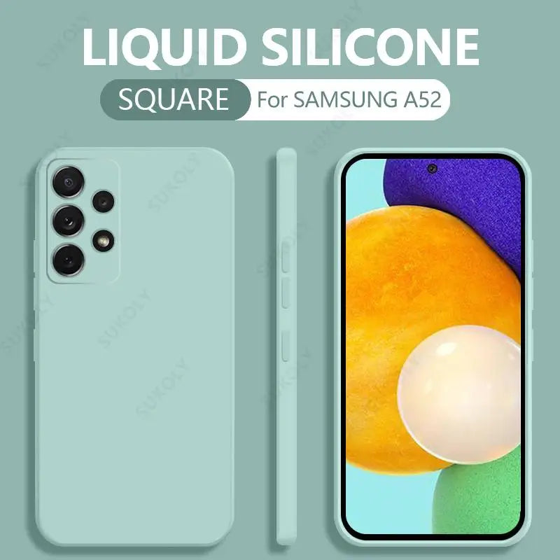 Ultimate Liquid TPU Silicone Case for Samsung Galaxy Series – Camera Protection Soft Cover for Selected A & S series