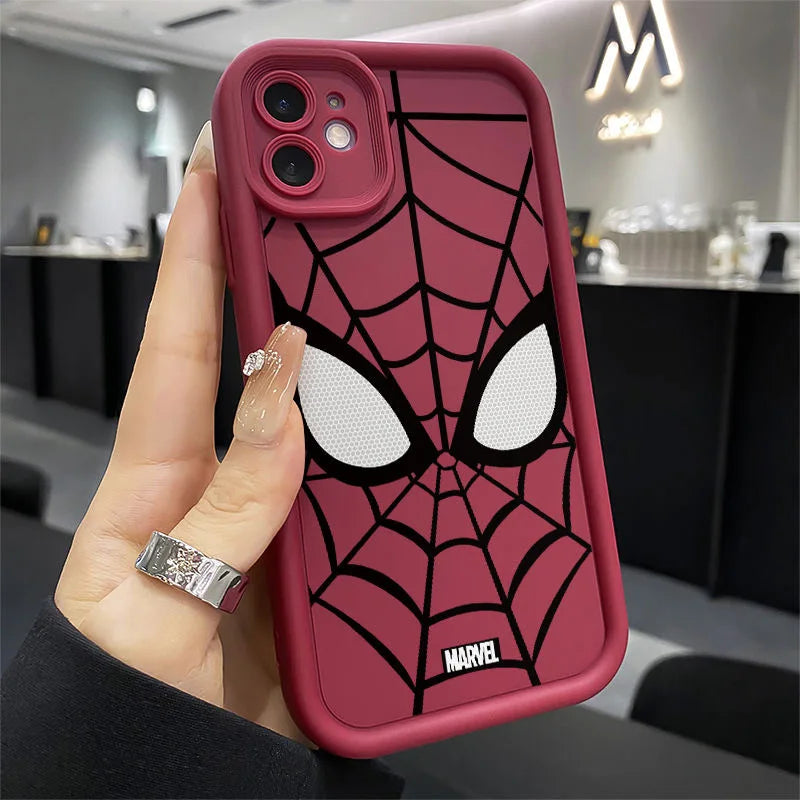 Ultimate Marvel Spider-Man TPU Case: Multi-Step Protection for iPhone 12-7 Series | Soft Silicone, Cool Design