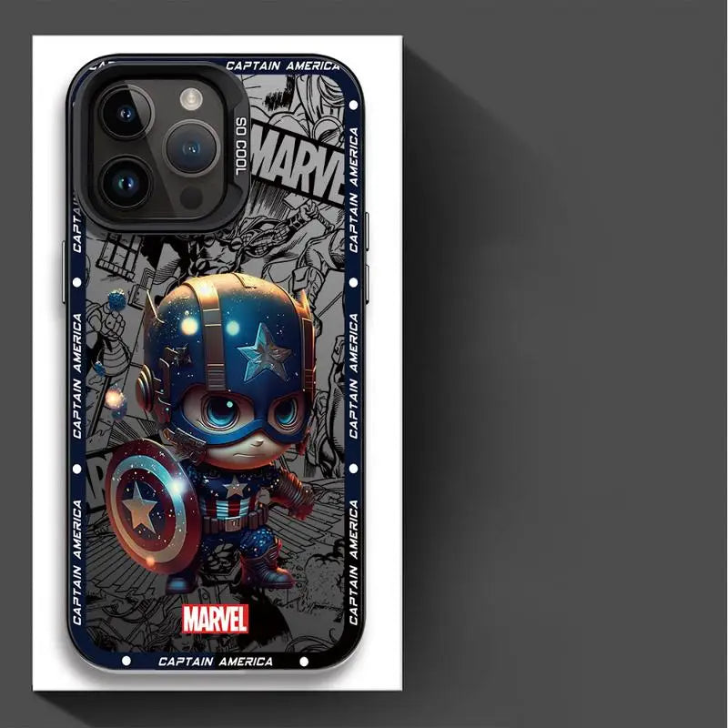 Epic Marvel Ironman & Deadpool Matte Phone Case for Apple iPhone 16/15 Pro Max, 14/13/12/11 Plus