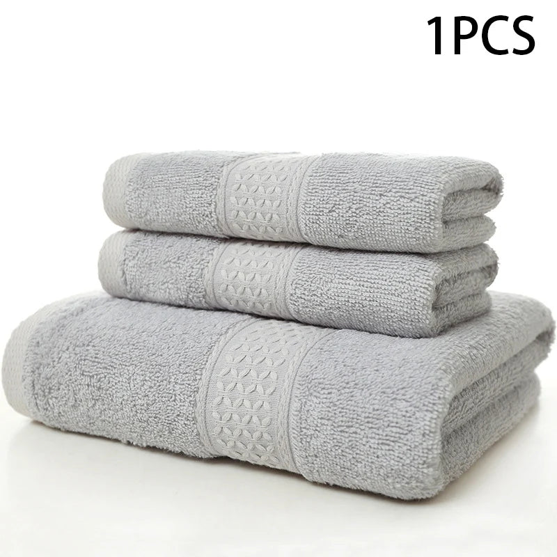 Premium Pure Cotton Adult Towels - Soft, Thickened, and Ultra-Absorbent for Daily Use