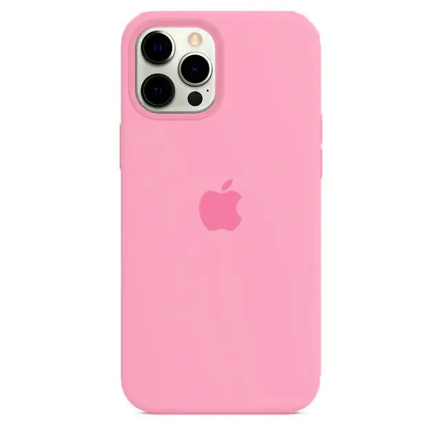 Premium Official Silicone Case for Apple iPhone 15 & 16 Series: Full Logo Cover Protection