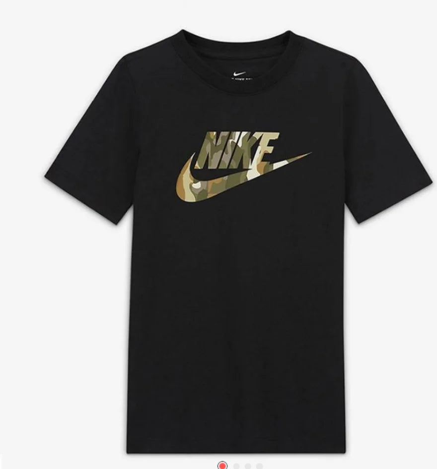 Nike Kids' Letter Logo Print Round Neck Comfortable Summer Short Sleeve Tee