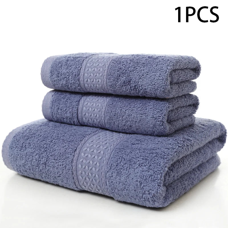 Premium Pure Cotton Adult Towels - Soft, Thickened, and Ultra-Absorbent for Daily Use