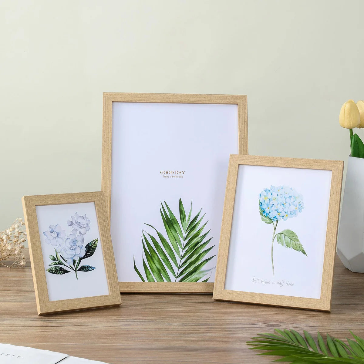 Elegant Wooden Wall Hanging Photo Frames | 10x15, 15x20, 20x25 cm & A4 Sizes | Perfect for Home Decor & Commemorative Gifts