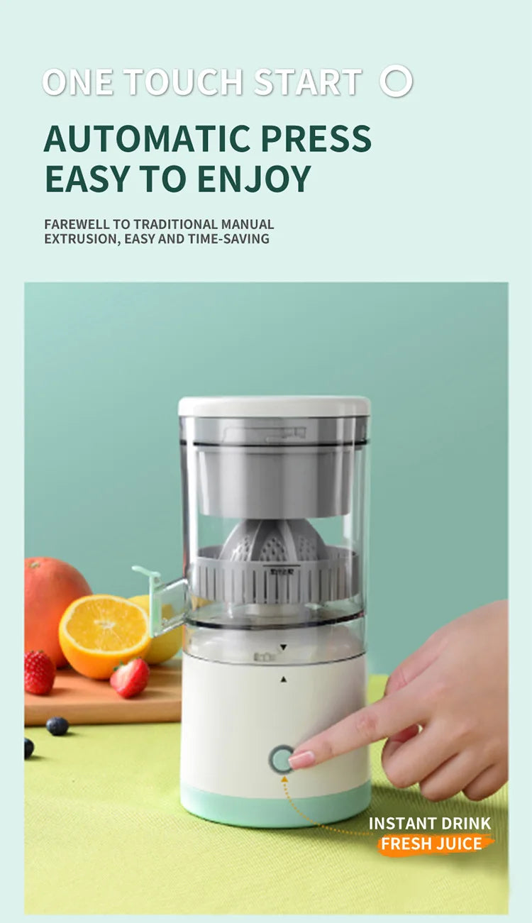 Compact USB-Powered Citrus Juicer: Fresh Juice Anytime, Anywhere