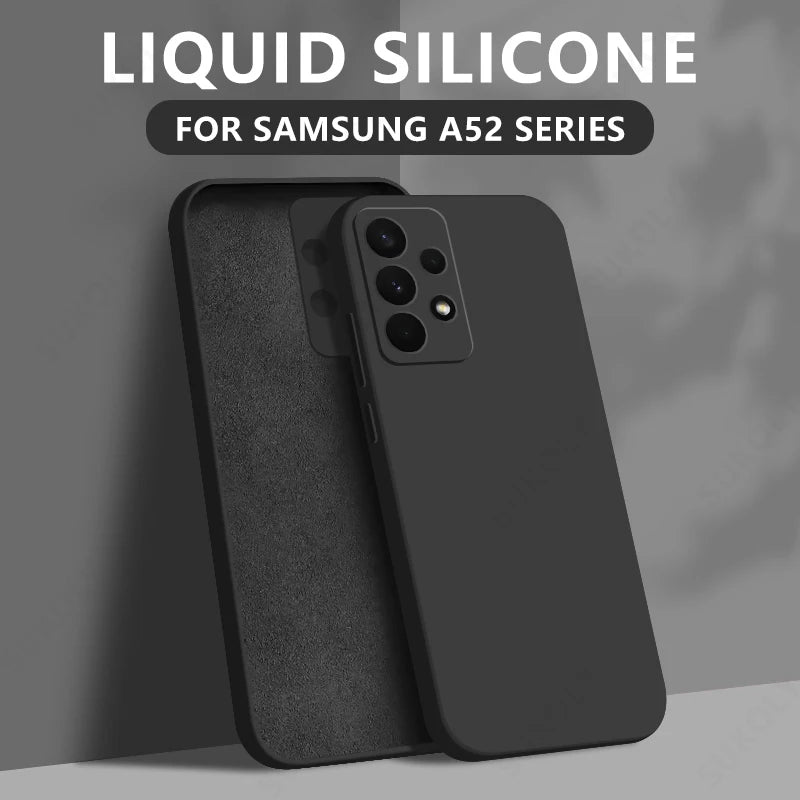 Ultimate Liquid TPU Silicone Case for Samsung Galaxy Series – Camera Protection Soft Cover for Selected A & S series