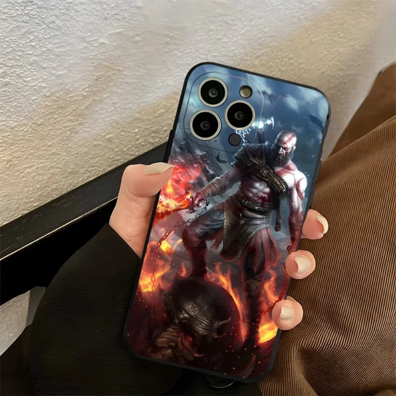 Epic Kratos God of War Phone Case | For iPhone 7-X Series - Stylish and Durable Shell Cover