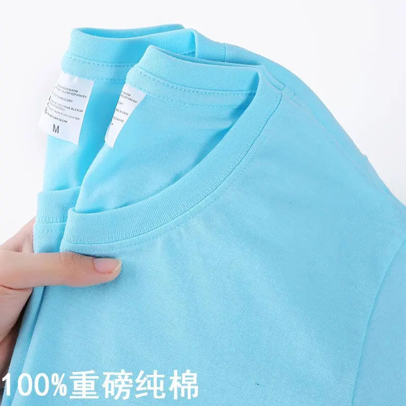 Versatile Korean Loose-Fit Half-Sleeve T-Shirt: 100% Cotton, Summer Casual for All (M-4XL)