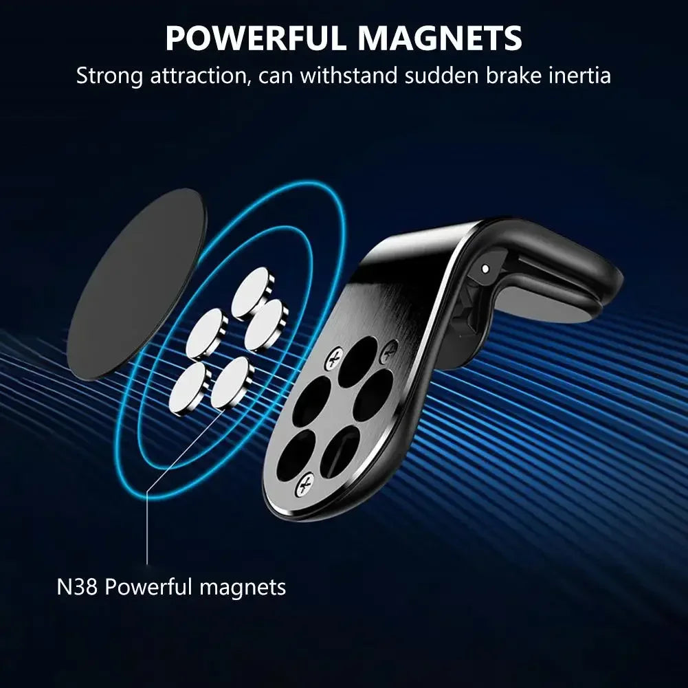 Universal Magnetic Car Phone Holder Mount - Secure Smartphone Stand for iPhone, Samsung, Huawei, Xiaomi, LG & More!