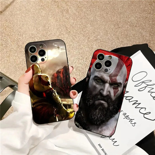 Epic Kratos God of War Phone Case | For iPhone 7-X Series - Stylish and Durable Shell Cover