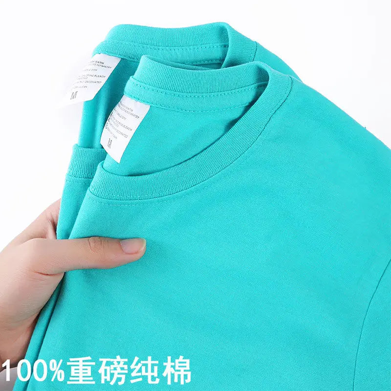 Versatile Korean Loose-Fit Half-Sleeve T-Shirt: 100% Cotton, Summer Casual for All (M-4XL)