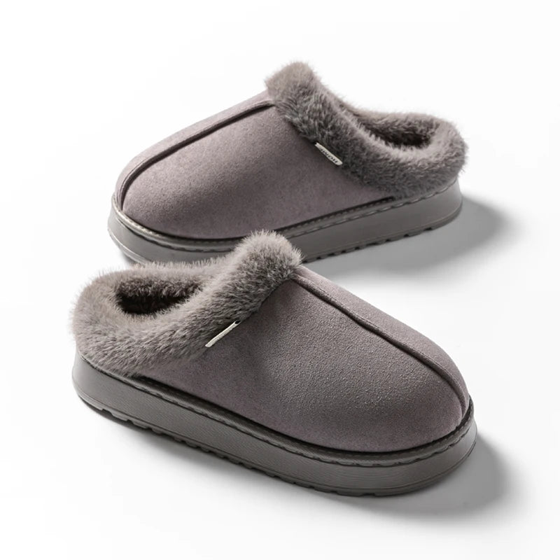 Cozy Comfort Unisex Fluffy Anti-Slip EVA Slippers for Autumn & Winter