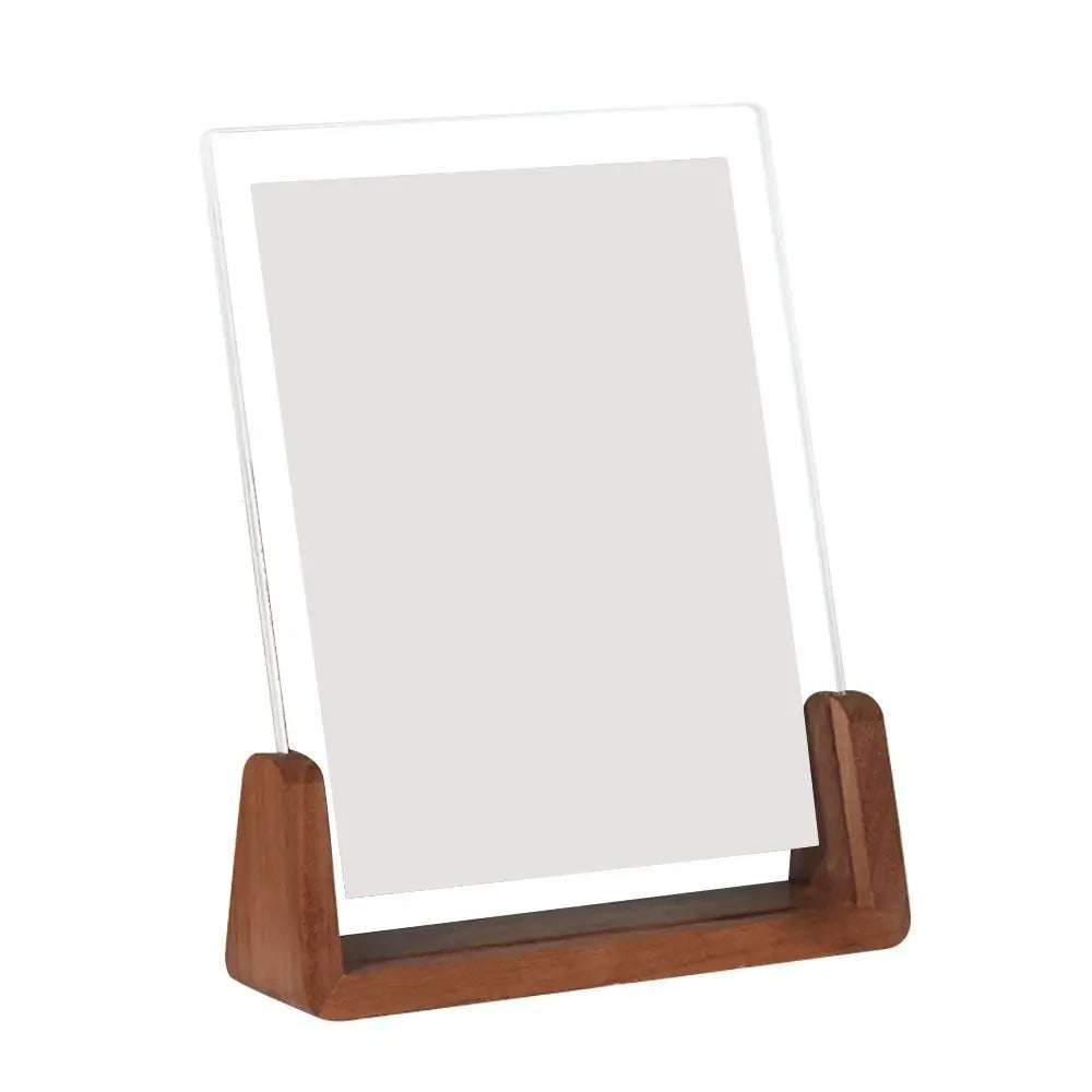 Walnut & Beech U-Shaped Acrylic Photo Frame – Perfect for Weddings & Office Decor