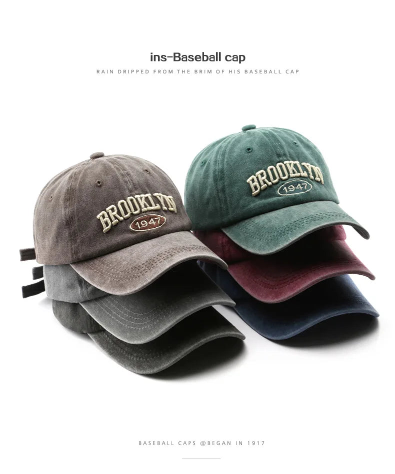 Brooklyn Vibes: Embroidered Baseball Caps for Men & Women