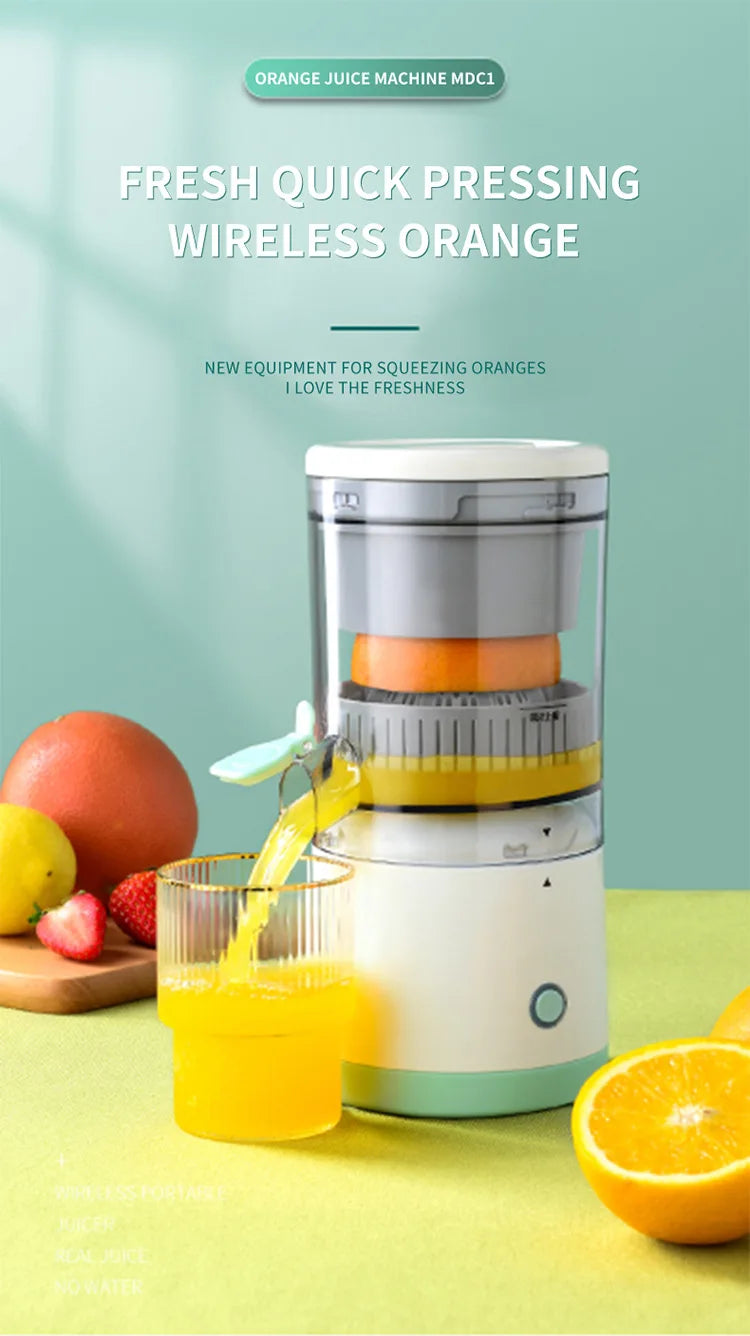 Compact USB-Powered Citrus Juicer: Fresh Juice Anytime, Anywhere