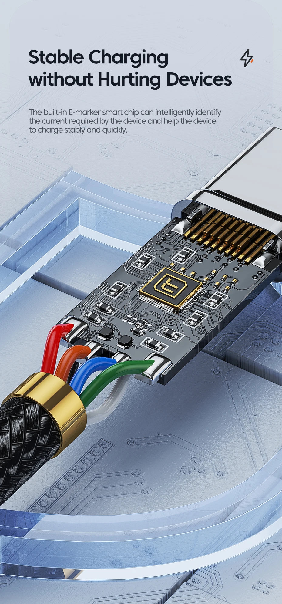 100W Speed: Ultimate USB-C to C Charging & Data Cables from Toocki for mobile phones