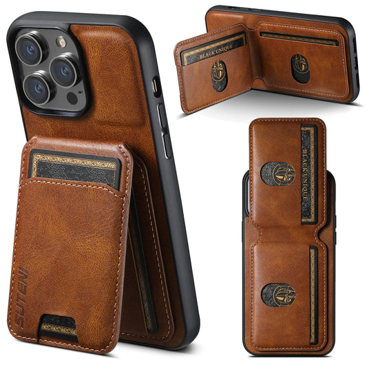 Premium Leather Magnetic Wallet Case for iPhone 16 Pro Max & More