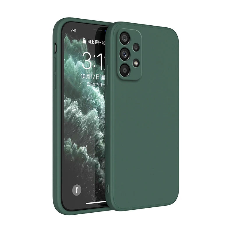 Premium Silicone Protective Case for Samsung A-Series - Durable & Stylish Camera Guard