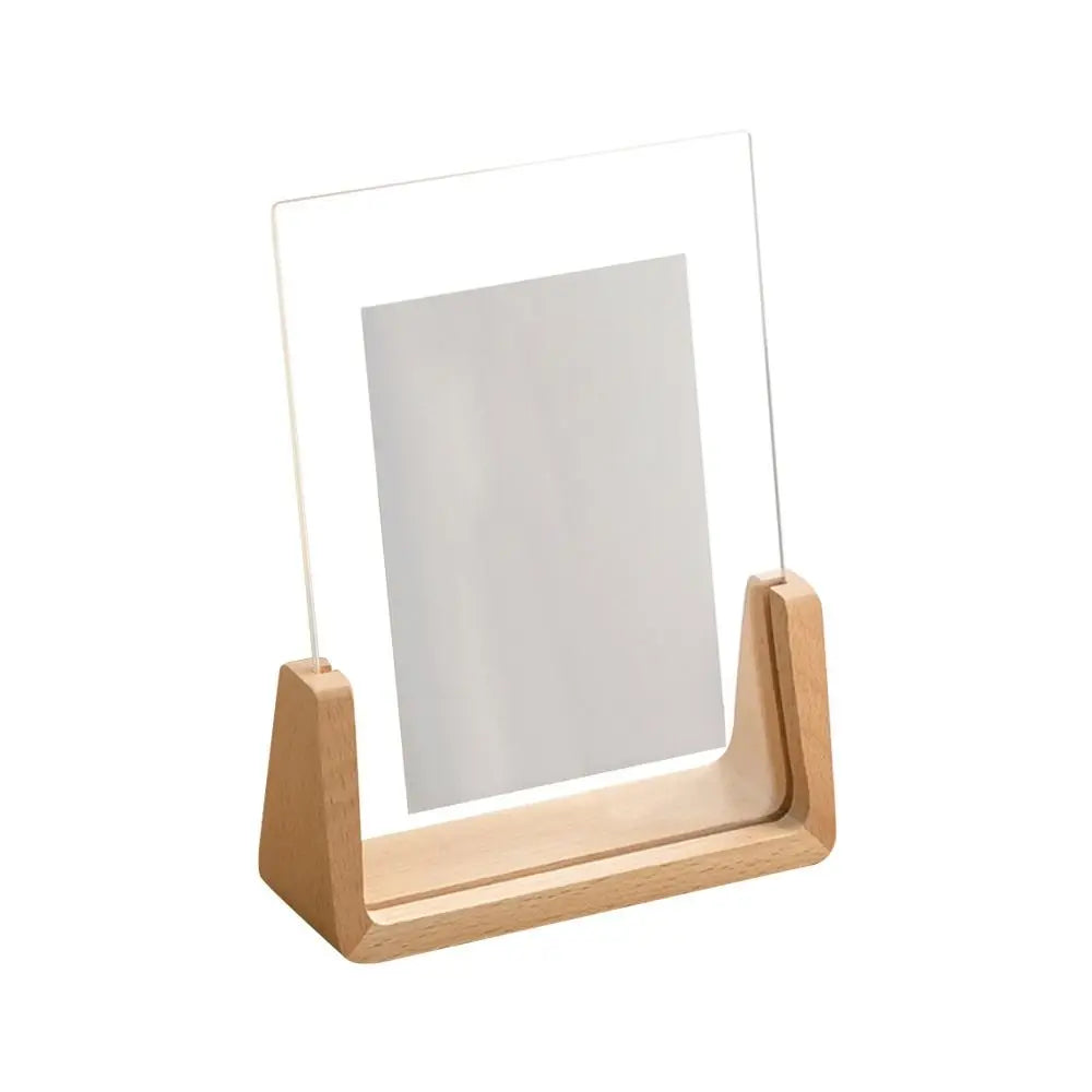 Walnut & Beech U-Shaped Acrylic Photo Frame – Perfect for Weddings & Office Decor