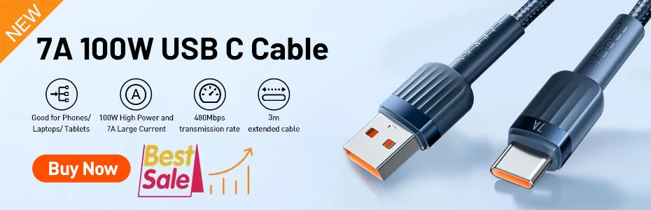 100W Speed: Ultimate USB-C to C Charging & Data Cables from Toocki for mobile phones