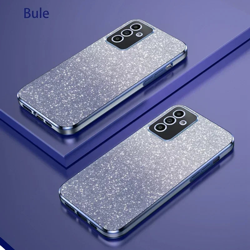 Shiny Glitter Plating Silicone Case for Samsung Galaxy A Series - Bling Soft Back Cover