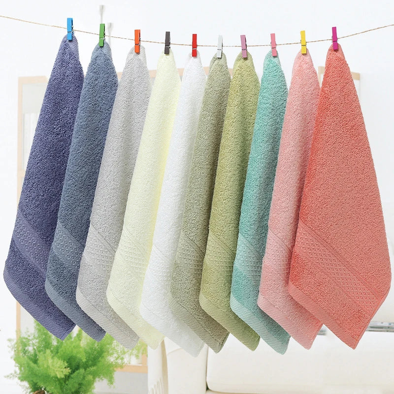 Premium Pure Cotton Adult Towels - Soft, Thickened, and Ultra-Absorbent for Daily Use