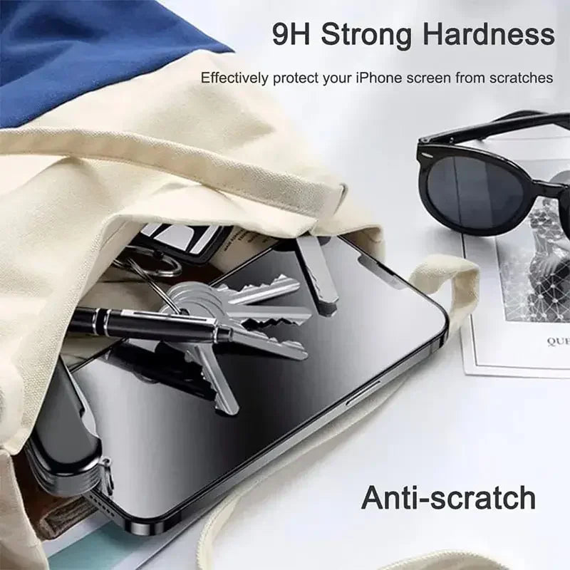 Advanced Anti-Spy Glass Stealth Screen for iPhone 15 16 series from 1-5 Pcs