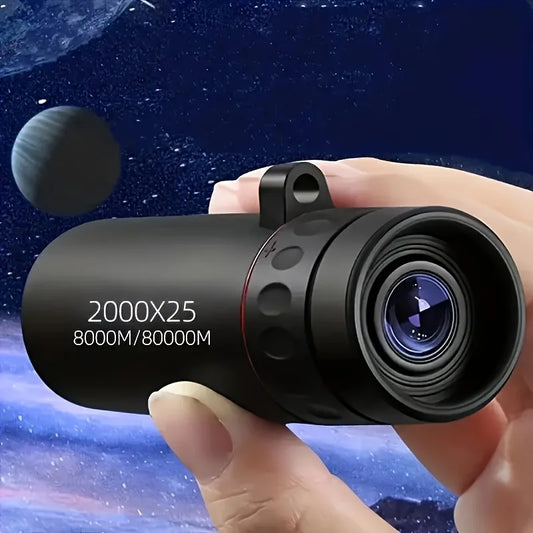 2000X25 HD Monocular Telescope: Your Compact, Portable Companion for Hunting, Travel, Concerts & Fishing