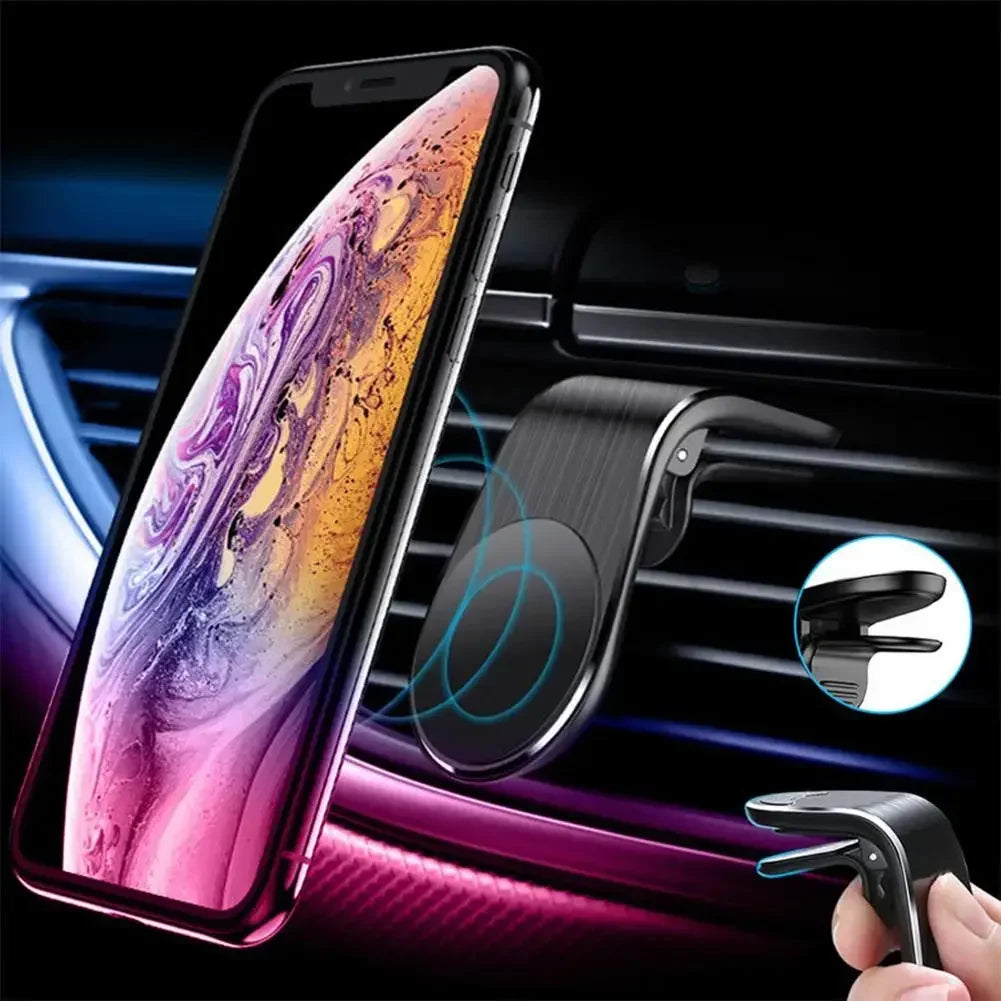 Universal Magnetic Car Phone Holder Mount - Secure Smartphone Stand for iPhone, Samsung, Huawei, Xiaomi, LG & More!