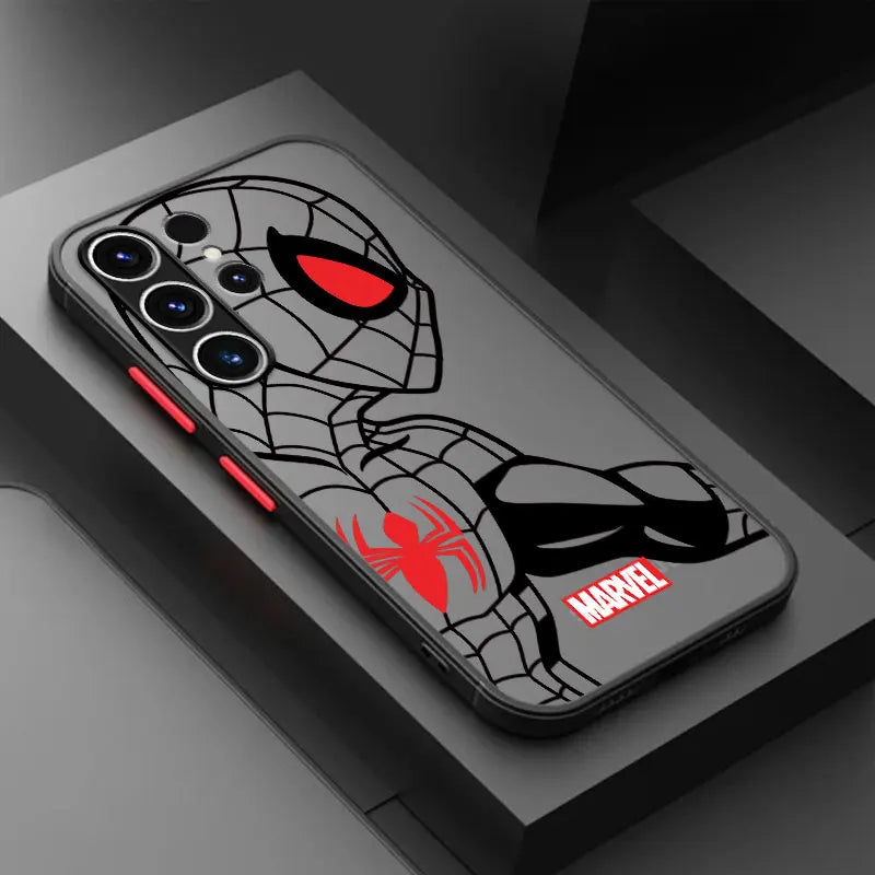 Samsung Galaxy S Series Marvel Superheroes Case: Shockproof Spiderman & Ironman Cover