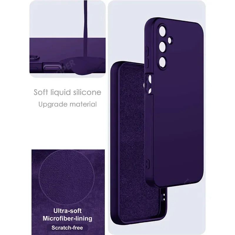 Premium Liquid Silicone Case for Samsung Galaxy A52/A53/A54/A73 Series – Ultra Protection & Sleek Design