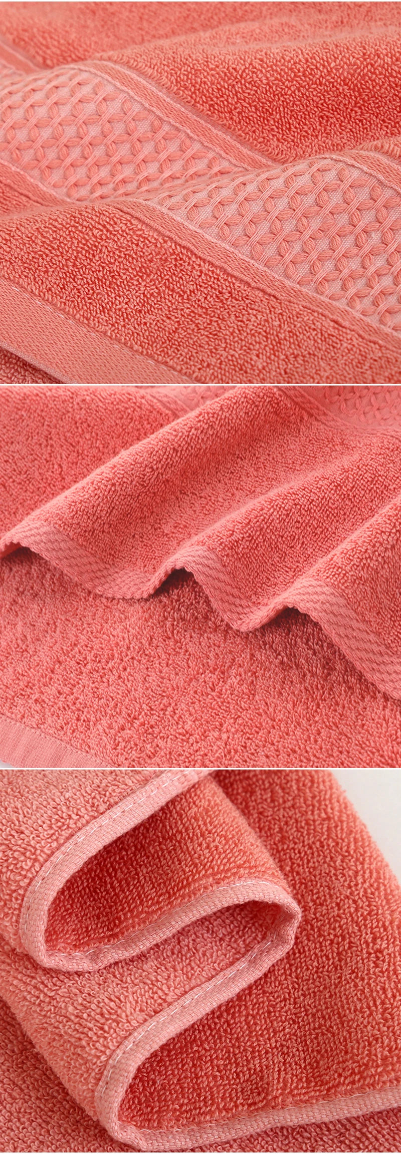 Premium Pure Cotton Adult Towels - Soft, Thickened, and Ultra-Absorbent for Daily Use