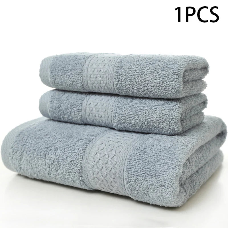 Premium Pure Cotton Adult Towels - Soft, Thickened, and Ultra-Absorbent for Daily Use