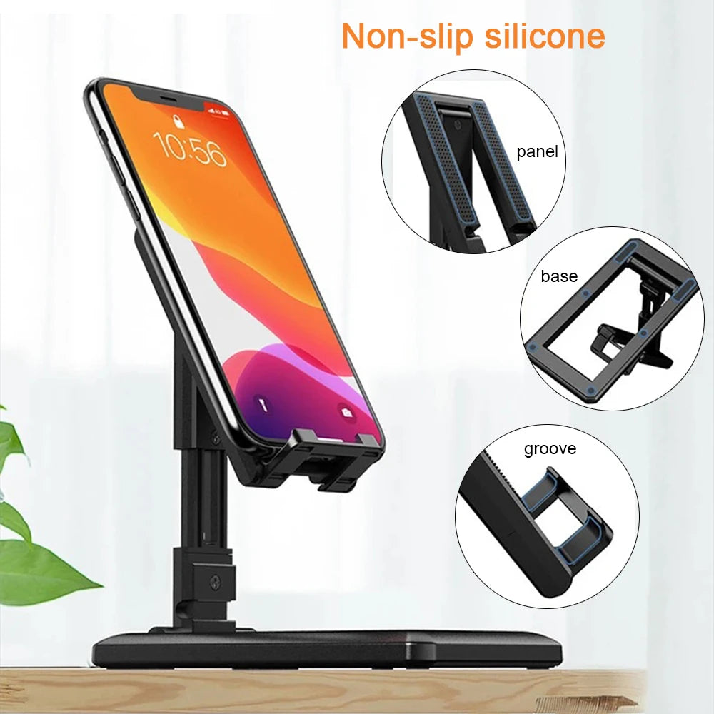 Ultimate Foldable Tablet & Phone Holder - Adjustable Stand for iPad, iPhone, Samsung & More!