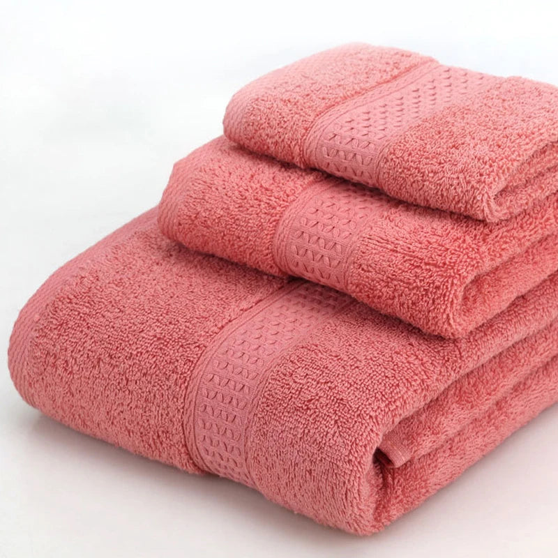 Premium Pure Cotton Adult Towels - Soft, Thickened, and Ultra-Absorbent for Daily Use