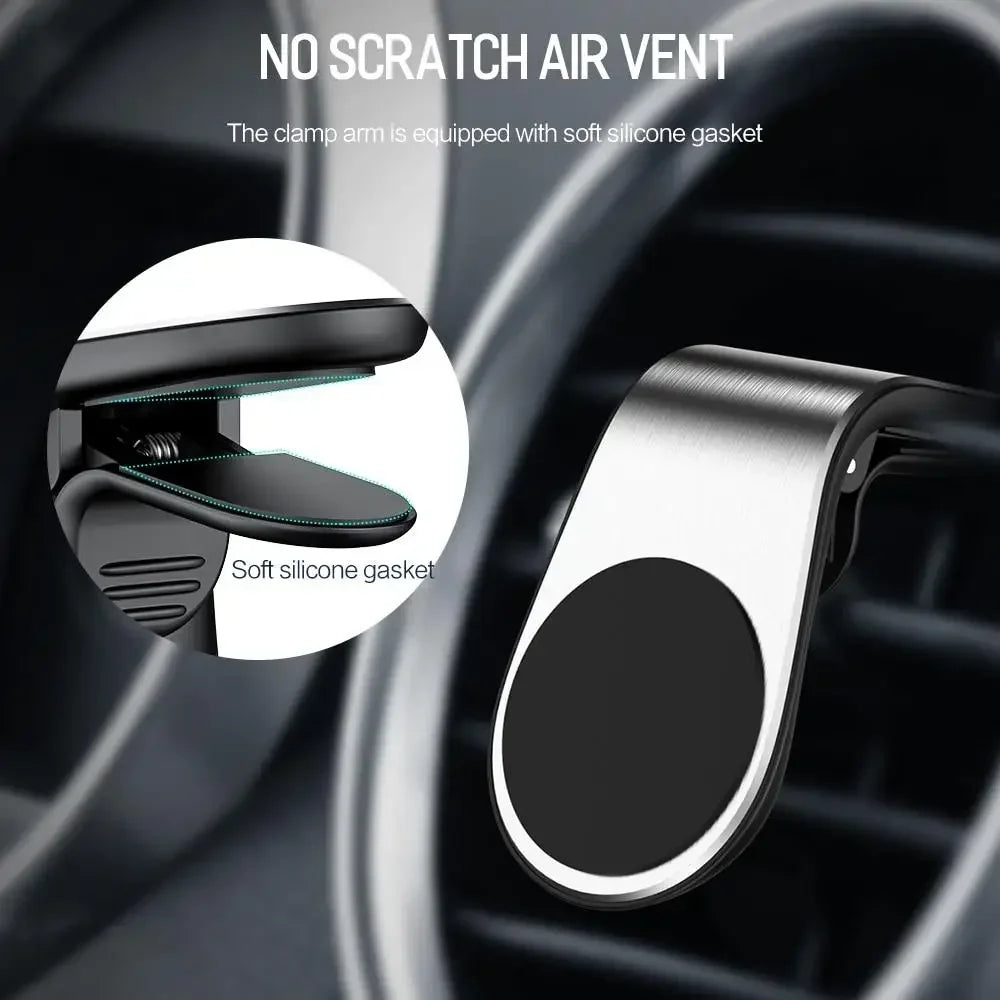 Universal Magnetic Car Phone Holder Mount - Secure Smartphone Stand for iPhone, Samsung, Huawei, Xiaomi, LG & More!