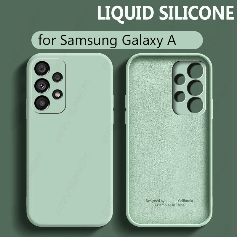 Premium Liquid Silicone Soft Cover for Samsung Galaxy Series: Luxurious Protection for selected A & M series