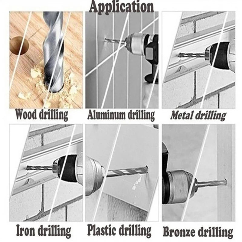 Premium Titanium Coated HSS Drill Bit Set – High Speed Steel Tools in Multiple Sizes (1-3mm) – 100/50Pcs