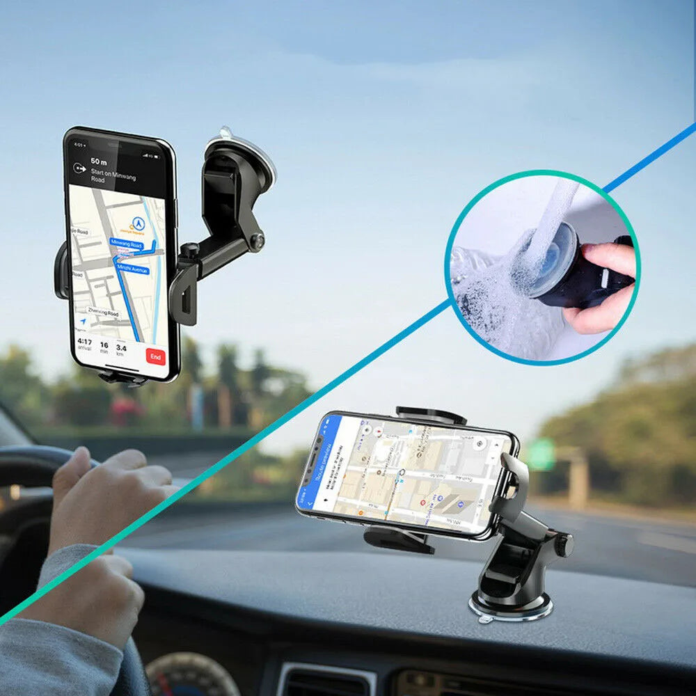 Ultimate Car Phone Mount - Versatile, 360° Rotation, Fits all size smartphones