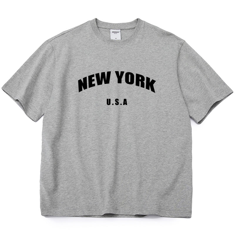 Blessyuki New York Retro O-Neck Tees: Casual Streetwear for Women - Harajuku Style, Plus Size, Perfect Summer Essential