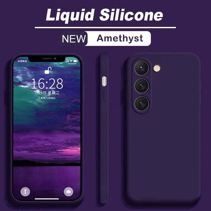 Ultimate Protection: Original Liquid Silicone Phone Cases for Samsung S25 Series and More!