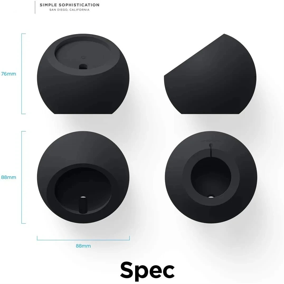 Magnetic Wireless Charging Desk Stand for iPhone 15/14/13/12 - Silicone Ball Shape Holder for MagSafe Dock Station