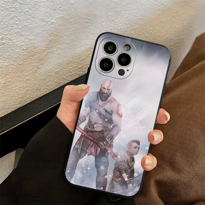 Epic Kratos God of War Phone Case | For iPhone 7-X Series - Stylish and Durable Shell Cover