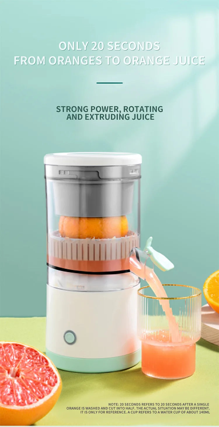 Compact USB-Powered Citrus Juicer: Fresh Juice Anytime, Anywhere