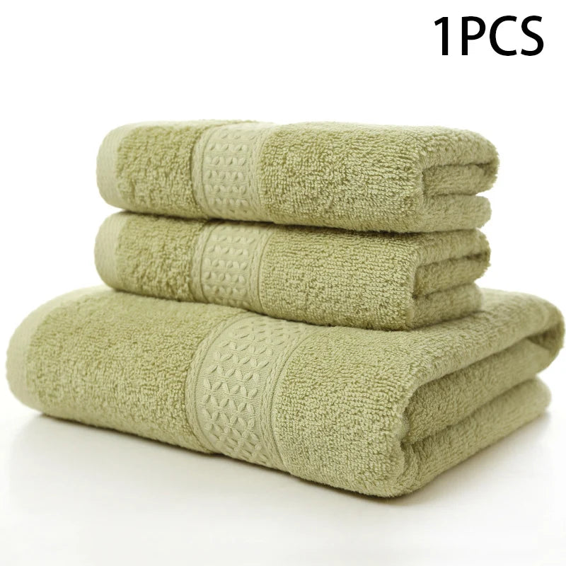 Premium Pure Cotton Adult Towels - Soft, Thickened, and Ultra-Absorbent for Daily Use