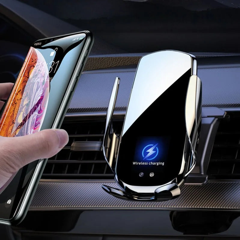 Ultimate Car Phone Stand: Multi-Function Wireless Charger & Magnetic Fast Charge Navigation Support