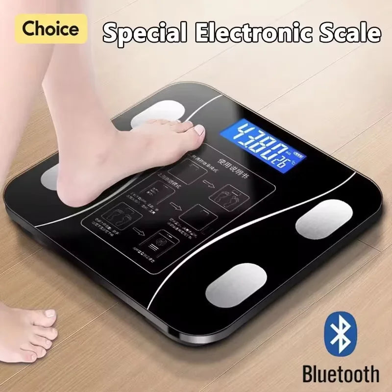 Ultimate Smart Body Scale: Precision Weight & Fat Management with Bluetooth Connectivity